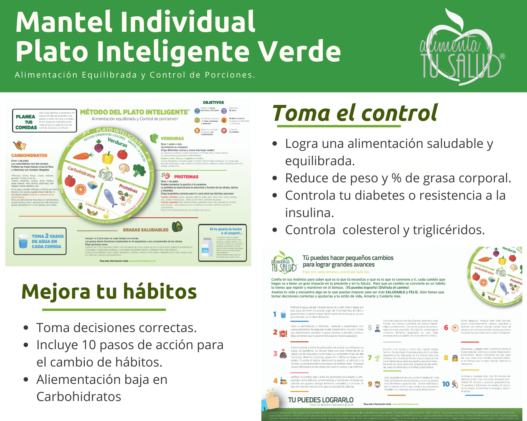 mantel verde mantel plato inteligente